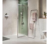 Sealskin Contour paroi de douche à litalienne type A3 - 88x200cm - verre de sécurité clair 6 mm - avec revêtement Sealglas - argent brillant CCDA30886265100