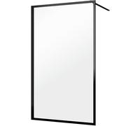 Sealskin Contour paroi de douche walk-in 100 cm noir mat/verre transparent CDA30986195100