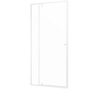 Sealskin Contour porte de douche 100 cm à ouverture basculante blanc mat/verre transparent CD201006025100