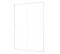 Sealskin Contour porte de douche 120 cm coulissant blanc mat/verre transparent CD121206025100