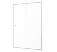 Sealskin Contour porte de douche 120 cm coulissant brossé/verre transparent CD121206325100