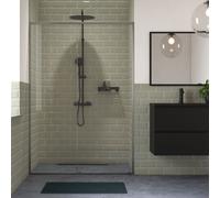 Sealskin Contour porte de douche 120 cm coulissant mat/verre transparent CD121206145100