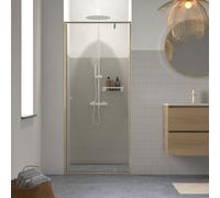 Sealskin Contour porte de douche 90 cm à ouverture basculante doré brossé/verre transparent CD200906495100