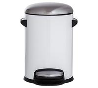 Sealskin Cosmic, Poubelle à Pédale, Acier Inoxydable Blanc