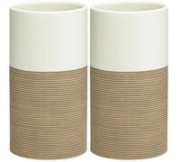 Sealskin Doppio, Gobelet Porcelaine, Sable (Lot de 2)