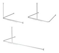 Ensemble de rail de rideau de douche Easy-Roll aluminium