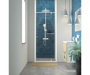 Sealskin get wet contour porte charnière pour niche 90x200 c avec 6 avec verre de sécurité transparent blanc mat CCD200906025100