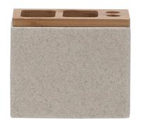 Sealskin Grace Porte brosse à dents 10.2x12.3x6cm Rectangulaire polyrésin avec bambou sable 361910365