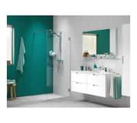 Sealskin I AM Douche à l'italienne 100x200cm chrome brillant et verre transparent avec sealglas CCKA31006335100