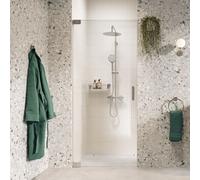 Sealskin Pure porte de douche 80 cm à ouverture basculante chrome brillant/verre transparent PU140806265100