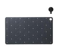 Sealskin Ribb Tapis de Bain antidérapant avec Crochet Noir Anthracite 40 x 70 cm