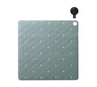 Sealskin Ribb Tapis de Douche antidérapant avec Crochet Noir Vert 55 x 55 cm