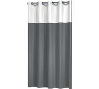 Sealskin Double, Rideau de douche, Polyester/Coton, 180x200 cm, Gris