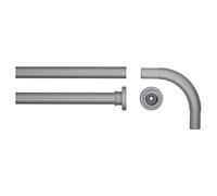 Sealskin Seallux, Ensemble Barre de rideau de douche, Acier inoxydable, Aluminium mat