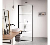 Sealskin Soho douche à l'italienne type A3 100x210cm verre noir-transparent CKBA31006195100