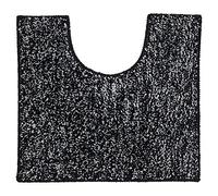 Sealskin Tapis de Bain Contour WC, Coton, Noir, 50 x 45 x 3 cm