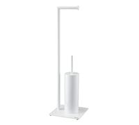 Sealskin Tiger Tube Butler WC avec Brosse et Porte-Roulette Intégré, Support Fermé, Installation Facile, 20 x 20 x 73,5 cm, Blanc