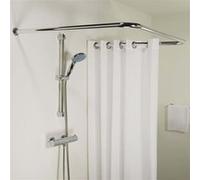 Sealskin Seallux, Ensemble Barre de rideau de douche en U, Acier inoxydable, Chromé 276669018