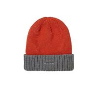SEALSKINZ Bonnet Bacton avec Bord retroussé, imperméable, pour Temps Froid, Orange/Gris, Taille S/M