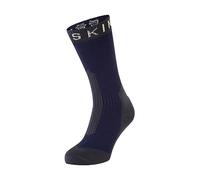 SEALSKINZ Chaussettes mi-mollet Stanfield, imperméables, pour grand froid, bleu marine/gris, taille XL