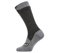Sealskinz unisexe chaussette imperméable de taille moyenne pour tous les températures - noir/gris, S