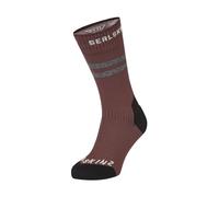 SEALSKINZ Runton Chaussettes mi-longues imperméables pour temps froid avec hydrostop | Bordeaux | XL, bordeaux, XL