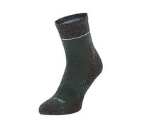 SEALSKINZ Socquettes Bircham à séchage rapide Morston-Solo QuickDry, imperméables, toutes saisons, vert olive/gris chiné/crème, taille M