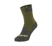 SEALSKINZ Socquettes Bircham, imperméables, toutes saisons, vert olive/gris chiné, taille M