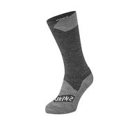 Sealskinz unisexe chaussette imperméable de taille moyenne pour tous les températures - noir/gris, L