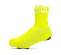 SEALSKINZ unisexe couvre-chausette de cyclisme sur route pour tous les temps - jaune/blanc, XL