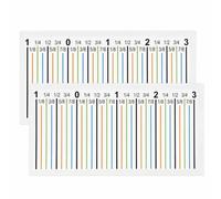 Seam Allowance Sticker for Sewing Machine, with clear scale marks，2PCS | Sewing Machine Seam Allowance Guide Sticker, Durable paper guide tape, High-Contrast Visual Alignment Helper