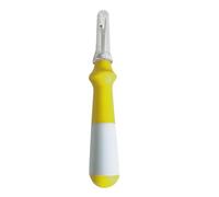 Seam Remover with Ergonomic Silicone Handle for Sewing Crafts | Durable silicone material, sharp hidden blade for precise stitching, designed for sewing Jaune