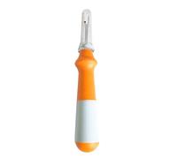 Seam Remover with Ergonomic Silicone Handle for Sewing Crafts | Durable silicone material, sharp hidden blade for precise stitching, designed for sewing Orange