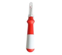 Seam Remover with Ergonomic Silicone Handle for Sewing Crafts | Durable silicone material, sharp hidden blade for precise stitching, designed for sewing Rouge
