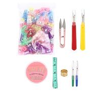 Seam Ripper Kit, Thread Remover Tool, Stainless Steel Stitch Remover with Comfortable Handle, Essential Sewing Tool for Embroidery Quilting, Includes 100 Sewing Clips 30