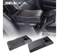 SEAMETAL - boîte d'accoudoir de voiture, Extension de coude, repose-bras universel pour voiture, avec Ports de chargement USB, Support de verre, longueur réglable