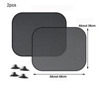 Seametal-Rideau Pare-Soleil Pour Vitres Latérales De Voiture,Protection Solaire Pour Vitres Avant Et Arrière,Ventouse,Blocage Uv,2 Pièces - Type Rear 2pcs