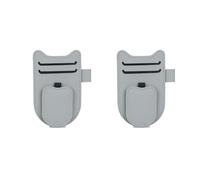 Seametal Voiture Pare-Soleil Porte-Lunettes Magnétique Lunettes Cintre Pince Luxe Similicuir Voiture Lunettes De Soleil Support Support Universel - Type Gray 2pcs