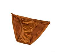 Seamless Ice Silk Panties Low Waist No Show(Caramel L)