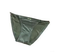 Seamless Ice Silk Panties Low Waist No Show(Green M)