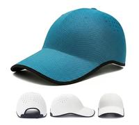 Seamless Packable Lightweight Sports Baseball Cap, Ultra-Breathable Quick-Dry Washable Portable Hat for Golf Sports (Blue)