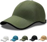 Seamless Packable Lightweight Sports Baseball Cap, Ultra-Breathable Washable & Portable Quick-Dry Hat for Golf, Tennis, and Travel(Green)
