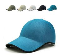 Seamless Packable Lightweight Sports Baseball Cap, Ultra-Breathable Washable & Portable Quick-Dry Hat for Golf, Tennis,Travel (Blue)