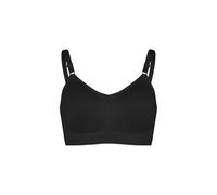 Seamless Wireless Bra for Women - Medium Support with Removable Cups, Adjustable Straps for Everyday Comfort(Black,32D)