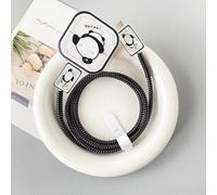 Seanai Ensemble de protection pour chargeur, compatible avec adaptateur d'alimentation dynamique Apple 40 W (avec 60 W max), étui de chargeur flexible en TPU amusant et adorable + protecteur de câble