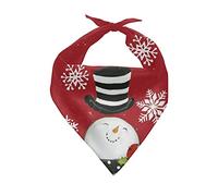 SEANATIVE Bandana de Noël pour chien avec imprimé bonhomme de neige - Accessoires pour chiens de petite, moyenne et grande taille