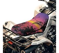 SEANATIVE Canadian Gentleman Housse de siège de moto ATV imperméable Coussin de protection respirant rembourré Housse quatre roues Accessoires universel pour la plupart des véhicules