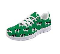 SEANATIVE Chaussures de randonnée tendance en maille respirante pour femme - Vert - Vaches, 39 EU