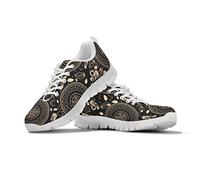 Seanative Chaussures de sport tendance pour femmes avec lacets, respirantes et plates en maille, pour adolescentes, idéales pour la randonnée, le tennis et les entraînements, 38 EU