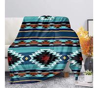 SEANATIVE Couverture en microfibre avec imprimé aztèque tribal, ultra douce et légère, toutes saisons, pour chambre à coucher, salon, canapé, bureau, couverture climatiseur - 2XL
